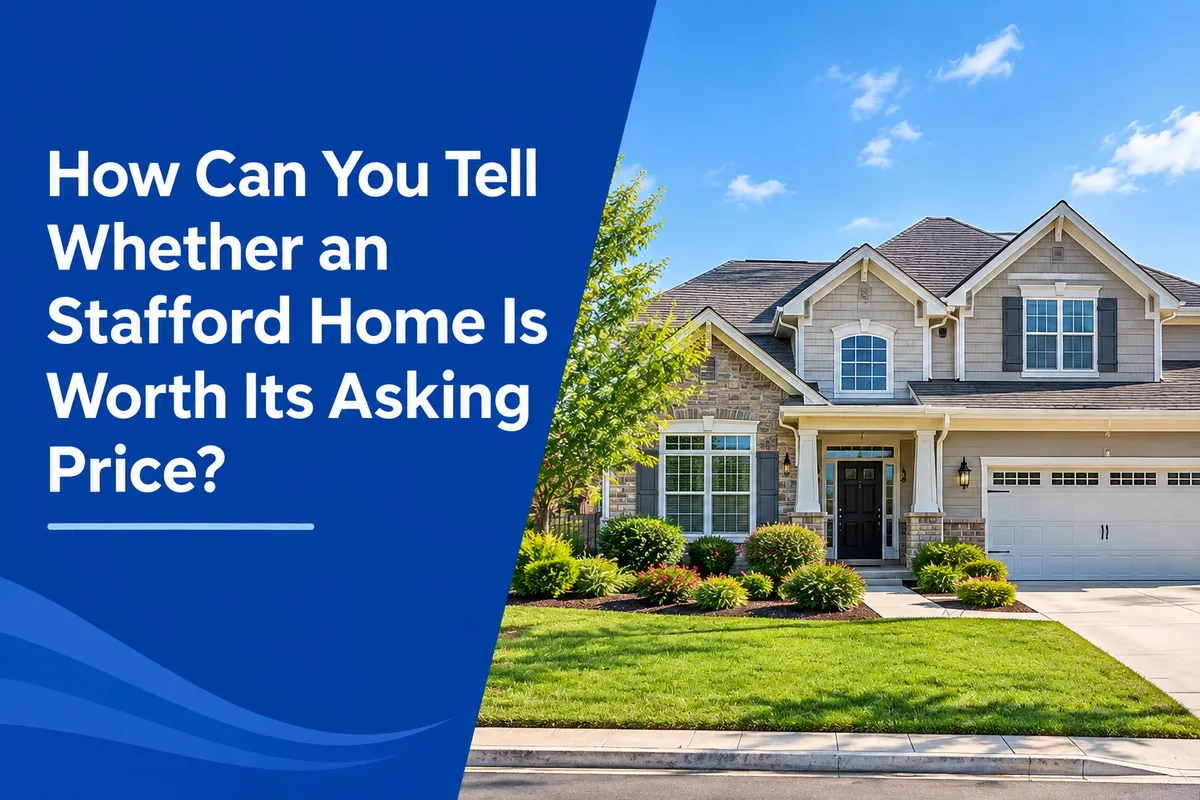 Stafford Virginia home in a residential neighborhood being evaluated for asking price and value