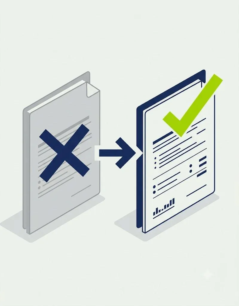 Illustration showing a cancelled mortgage contract and a new mortgage agreement Canada