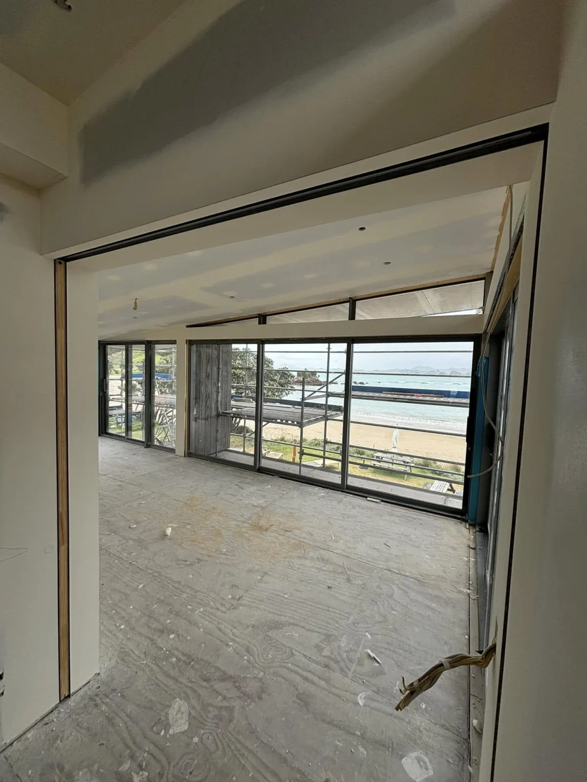 Skimmed and sanded interior wall Northland