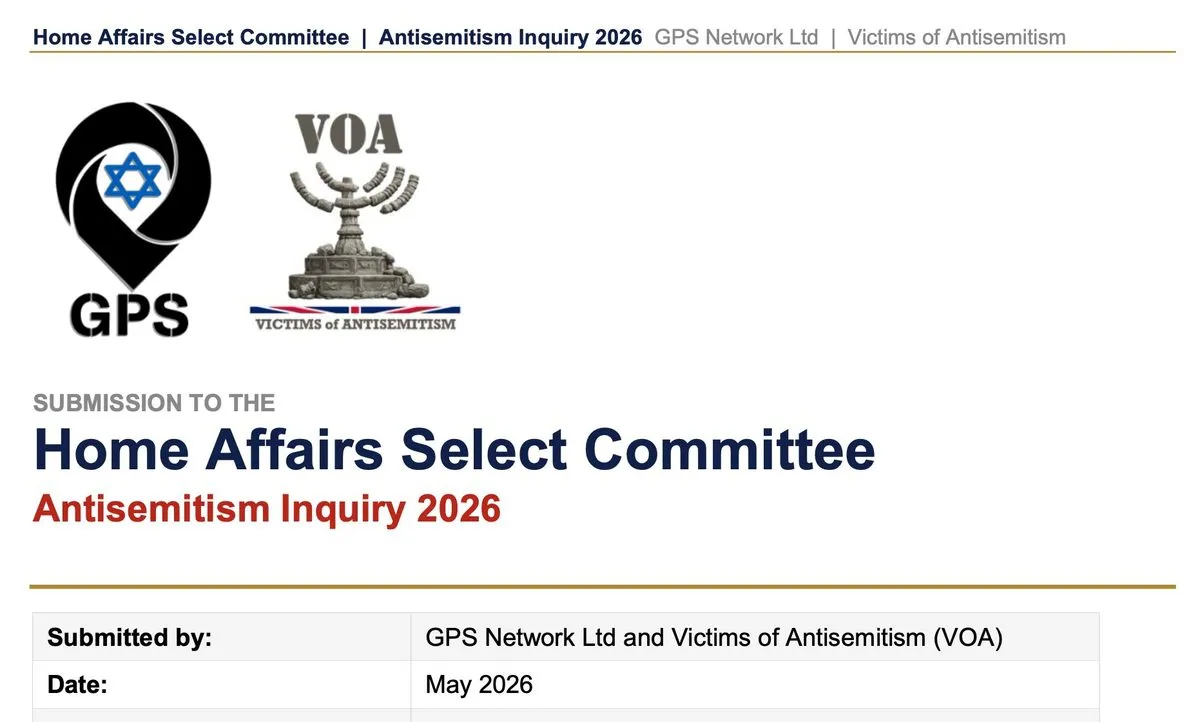 GPS and Victims of Antisemitism submission to the Home Affairs Select Committee