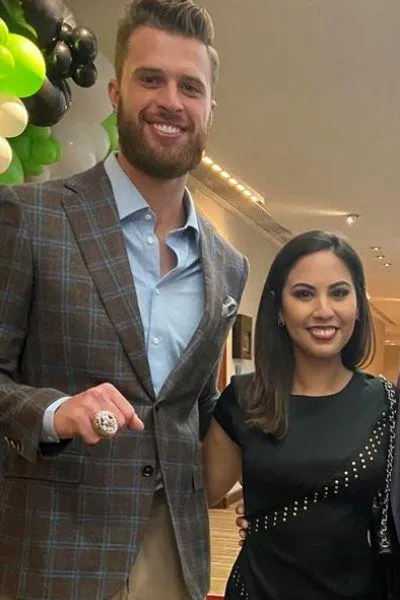 Adriana Davalos with Harrison Butker, Influencer Marketing Event