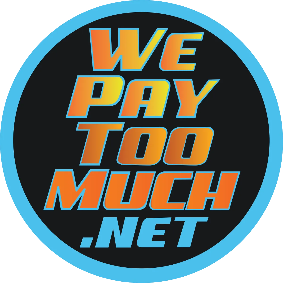 we pay to much logo