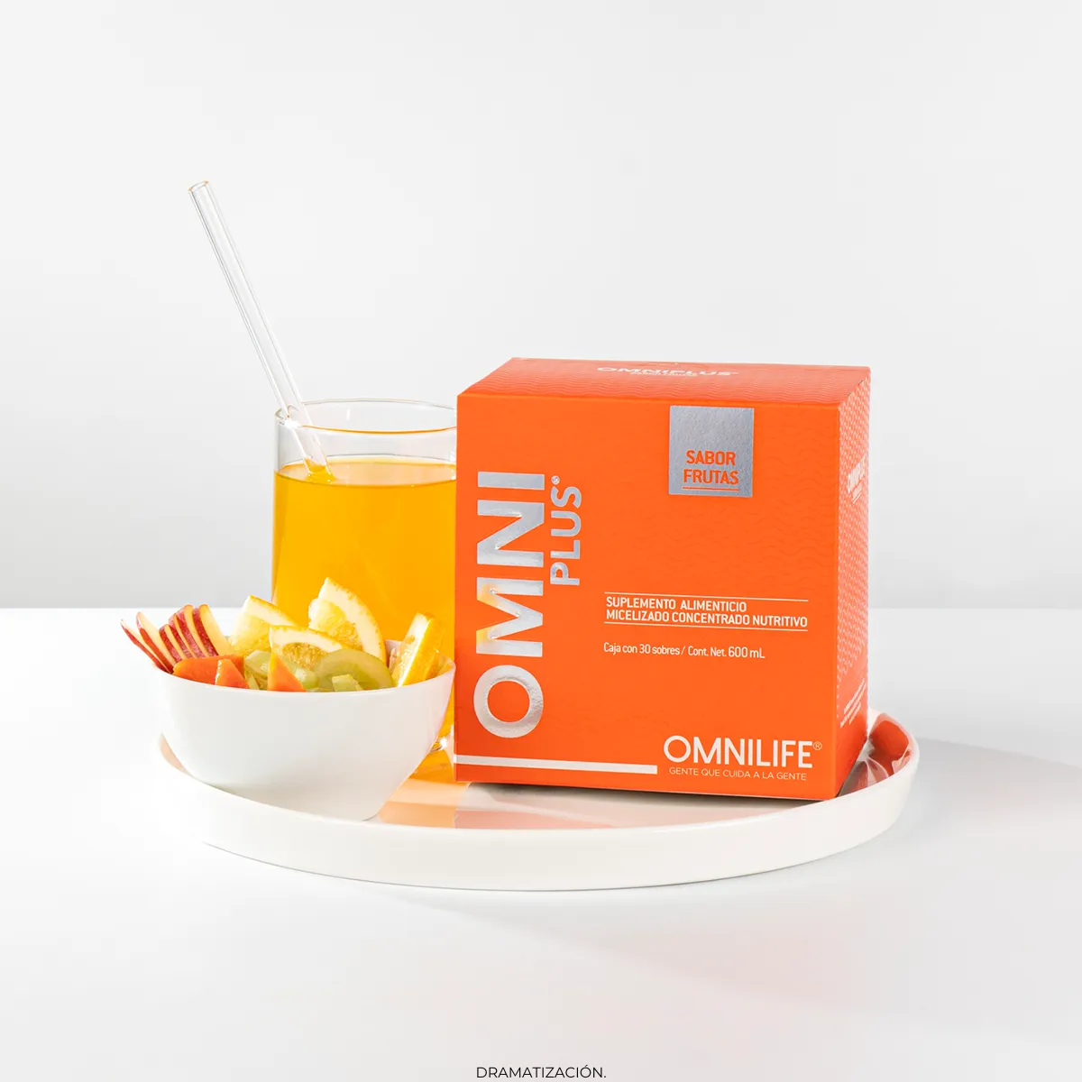Suplemento líquido micelizado Omniplus Supreme de Omnilife sabor frutas naturales