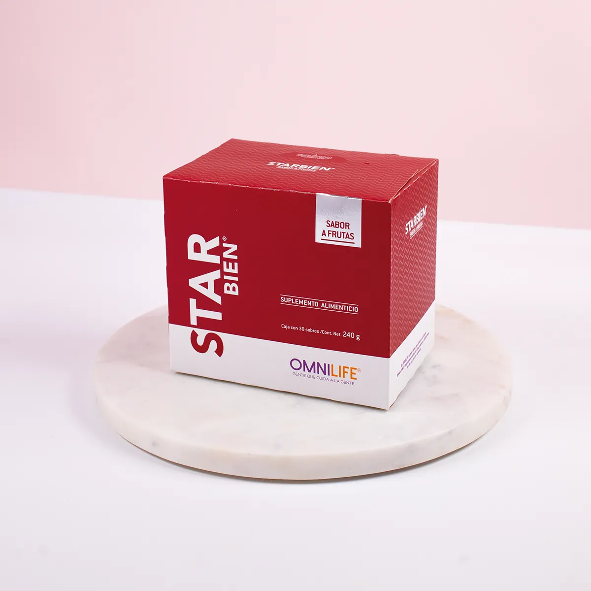 Bebida herbal Starbien Supreme de Omnilife sabor naranja para el bienestar