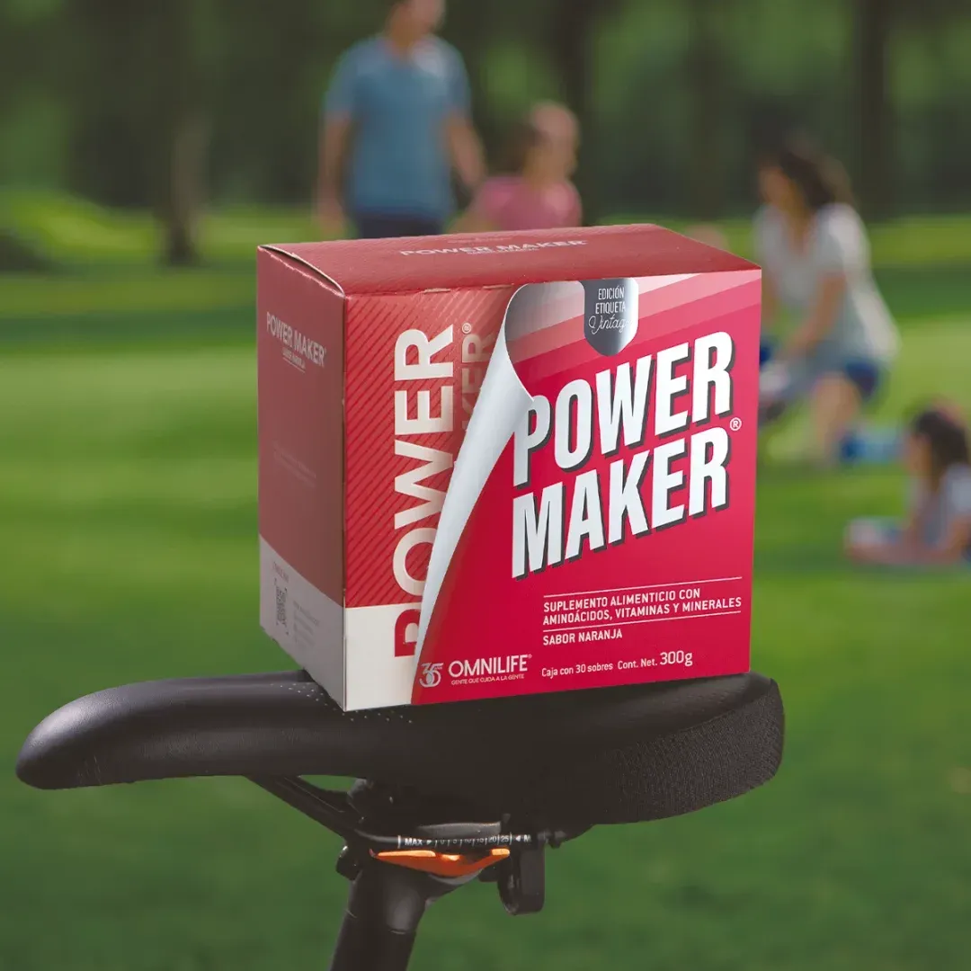 Suplemento Power Maker Supreme de Omnilife en polvo sabor naranja