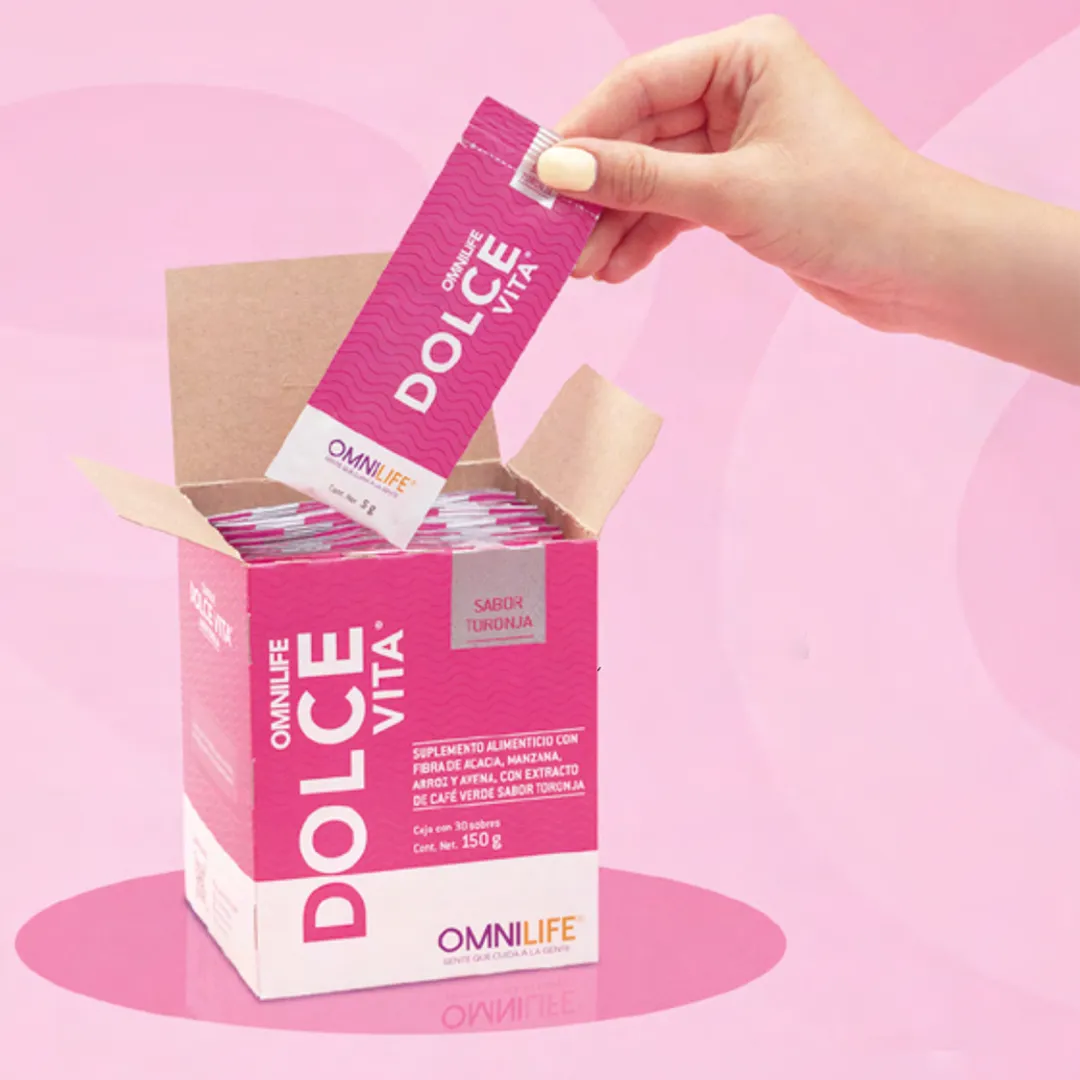 Suplemento Dolce Vita Supreme de Omnilife en polvo sabor toronja