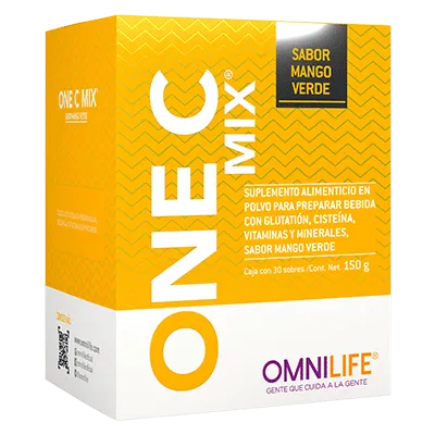 Suplemento antioxidante One C Mix Plus de Omnilife sabor mango