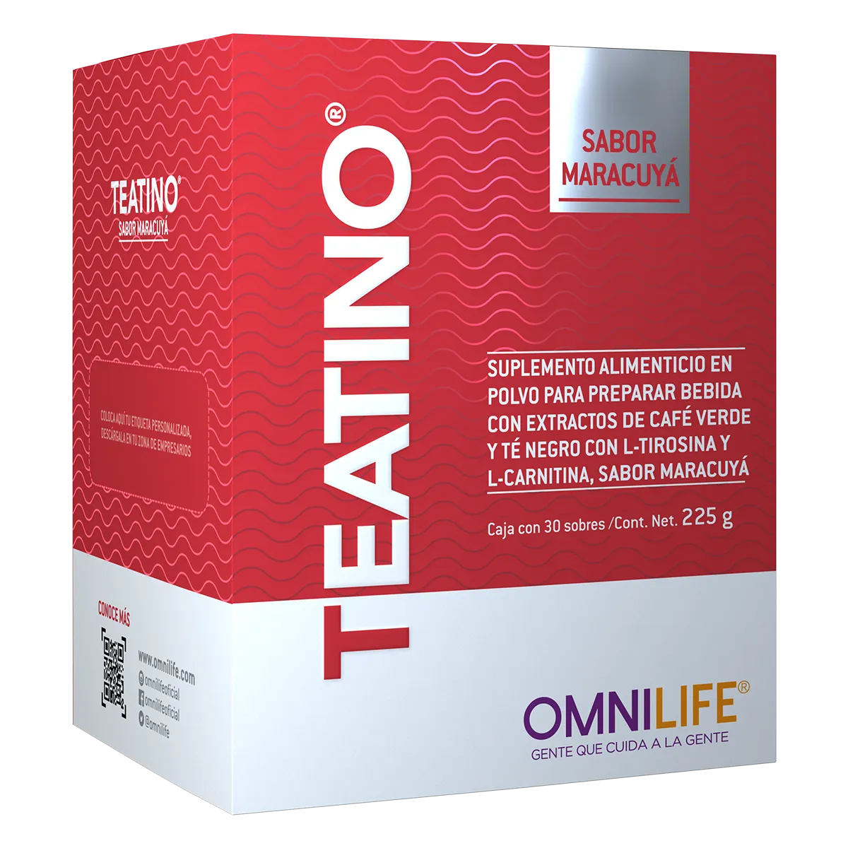 Té herbal Thermogen Tea Maracuyá Supreme de Omnilife sin cafeína