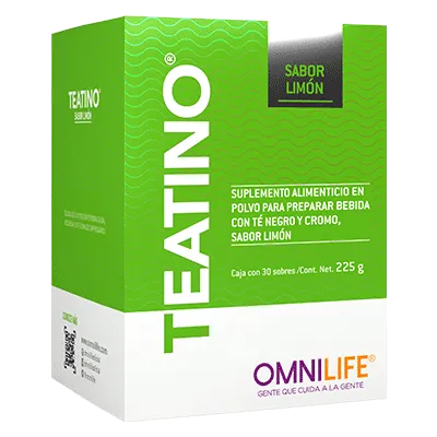 Té termogénico Teatino Limón Supreme de Omnilife en sobre instantáneo