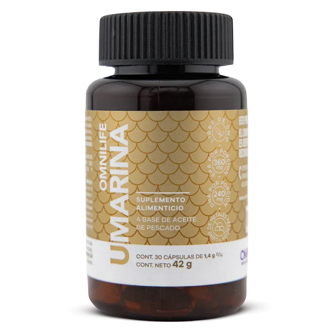 Cápsulas blandas de Omega 3 Umarina de Omnilife aceite de pescado puro