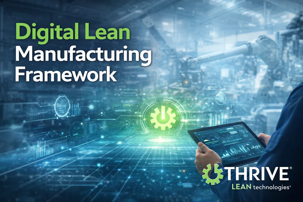 Digital lean manufacturing framework: How Thrive turns lean principles into real-time action on the shop floor