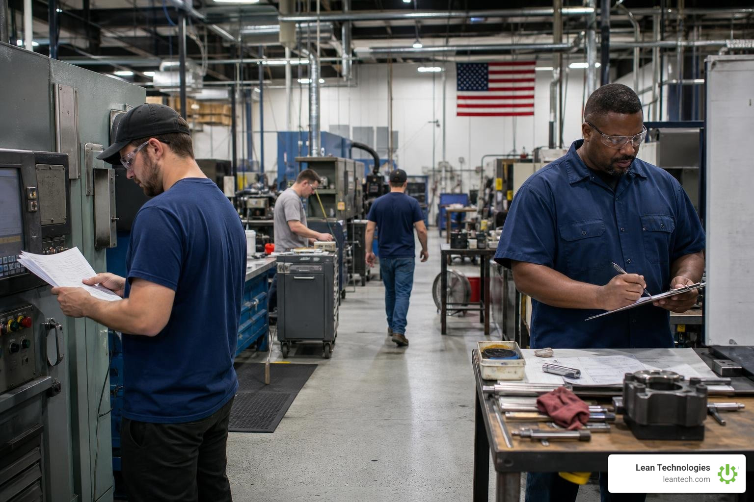 Continuous Improvement on a busy manufacturing shop floor with paper logs