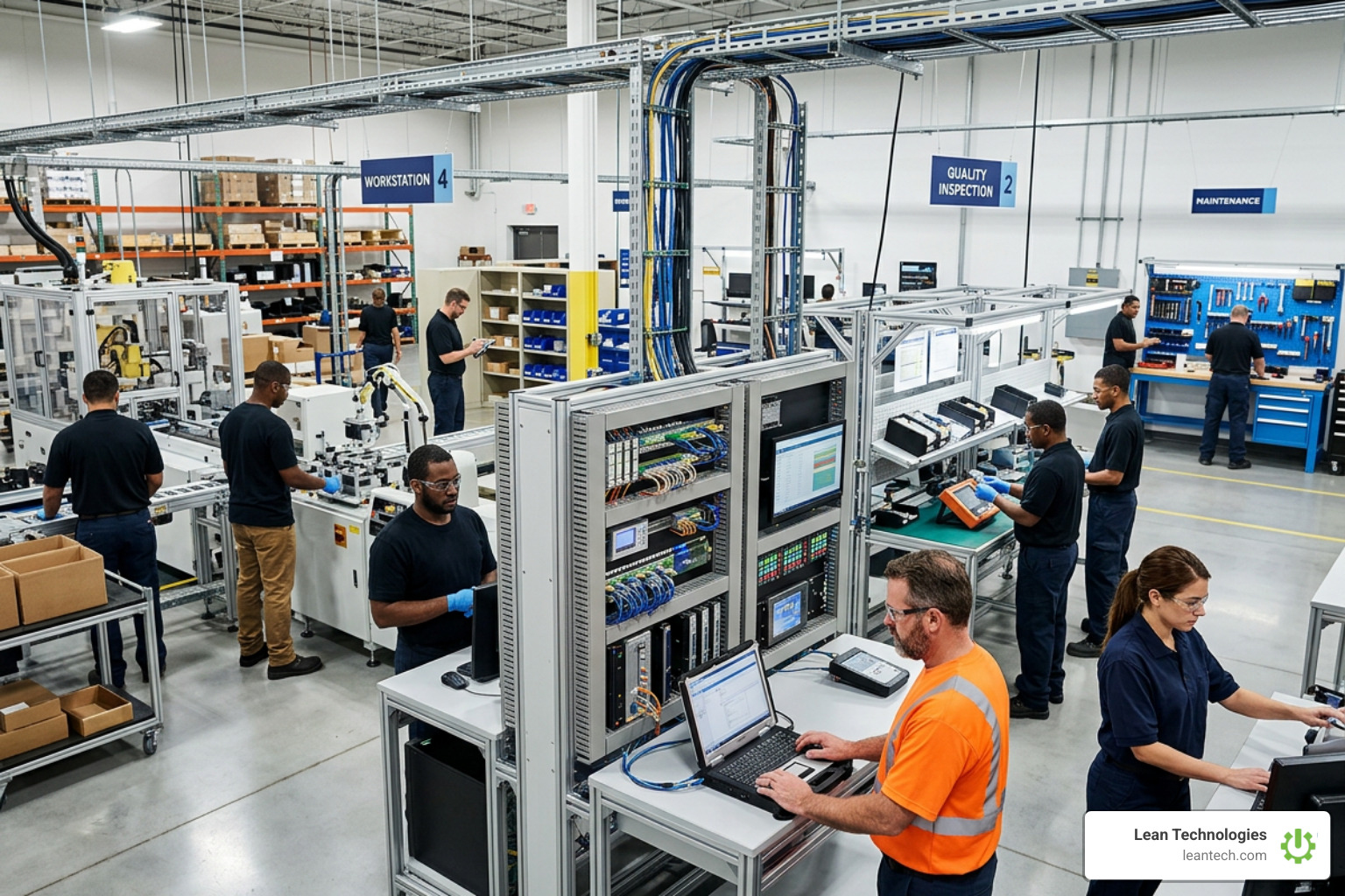Modular middleware routing operational data across shopfloor work centers