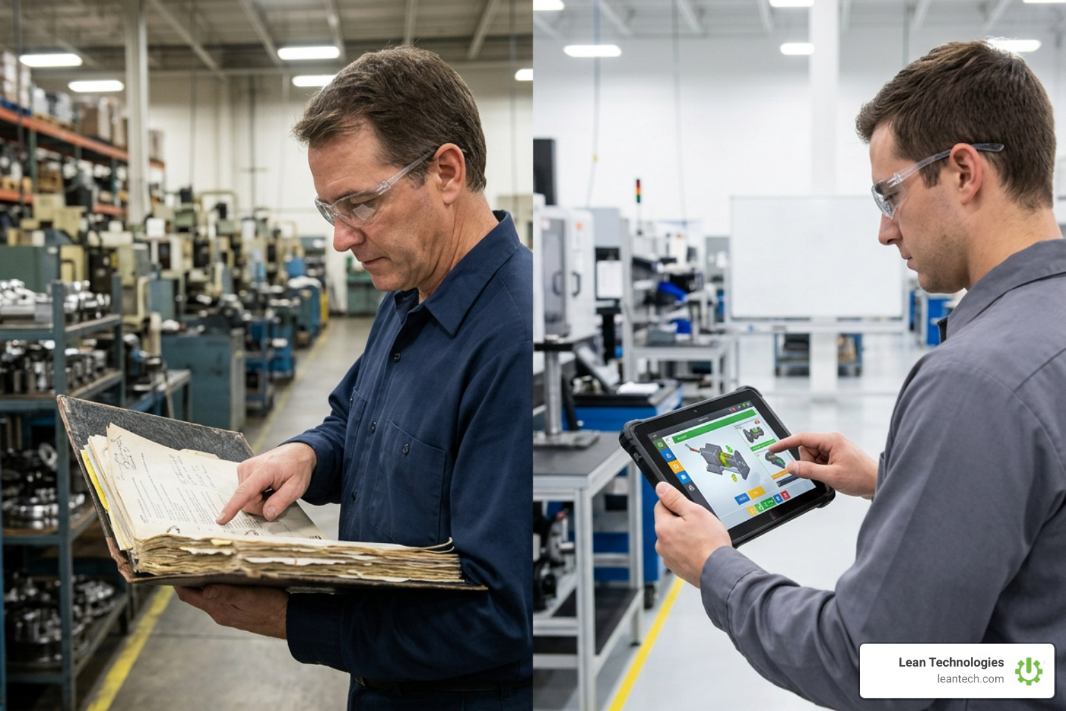 Comparing static binder procedures with dynamic interactive digital work instructions