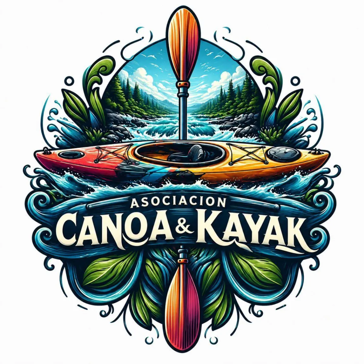 Asociación de Canotaje & Kayak Logo