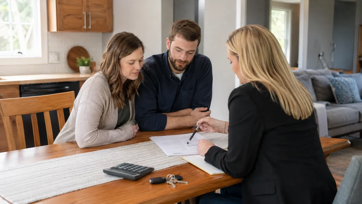 Couple looking at options on Homebuying Assistance Program in South Dakota