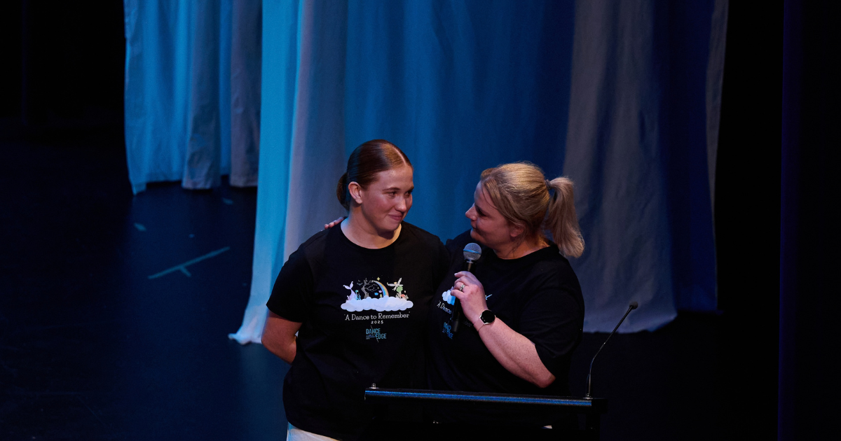 Renee Mandanici-Baldwin teaching dance with warmth and authoritative mentorship in studio