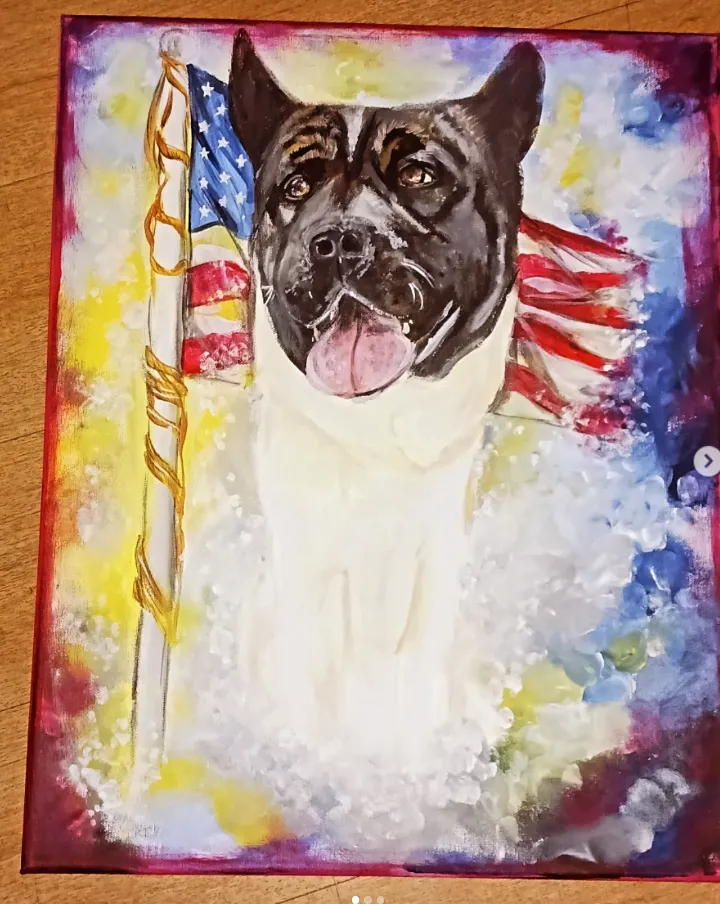 brown and white animal cartoon character