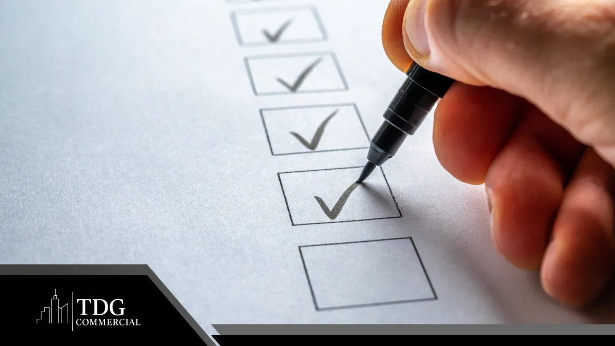 Commercial real estate buyer due diligence checklist for Rochester MI