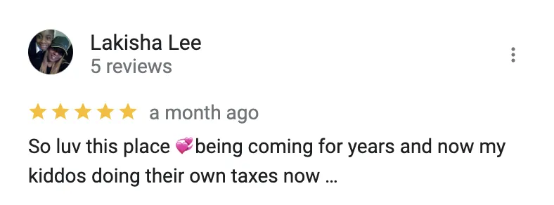 TaxShield Service Toledo Google review 1