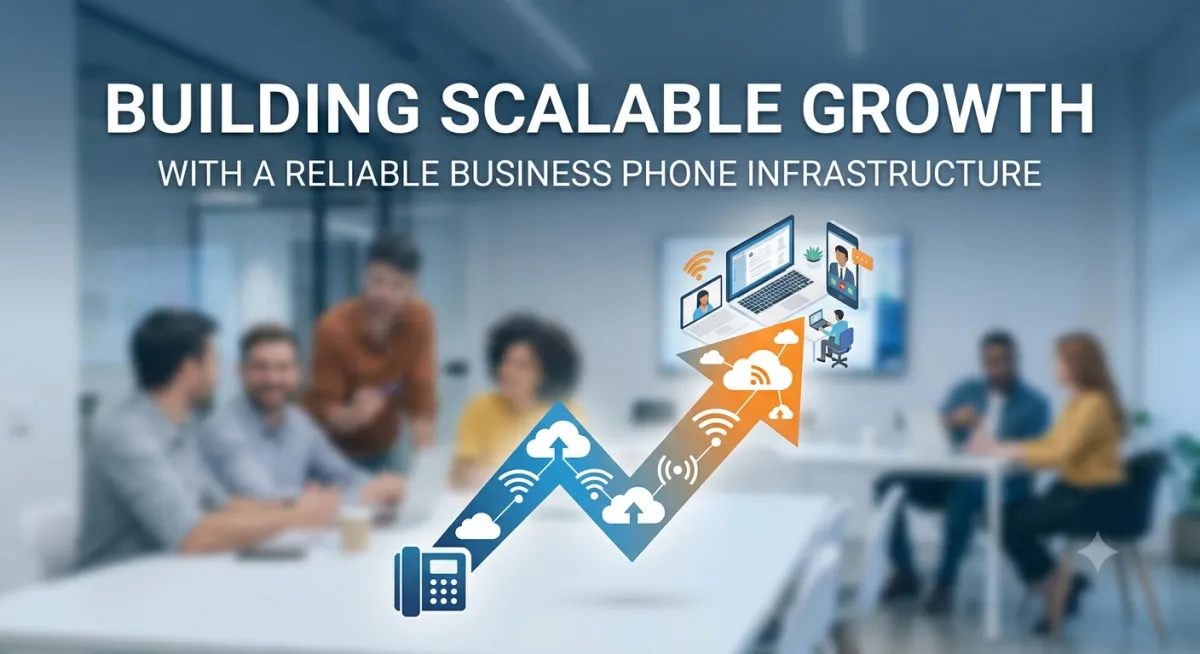 Cloud based business phone infrastructure for scalable growth