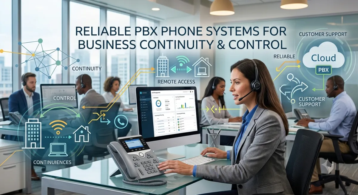 Reliable PBX phone system for business communication