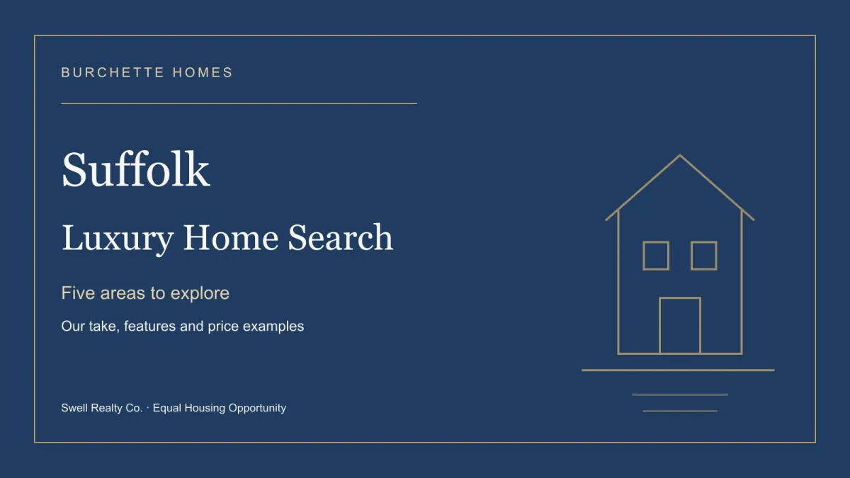Burchette Homes illustrated cover for the Suffolk luxury home search article