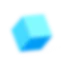 Blue geometric shape representing automation in business processes, symbolizing AI-driven solutions for sales and customer management.