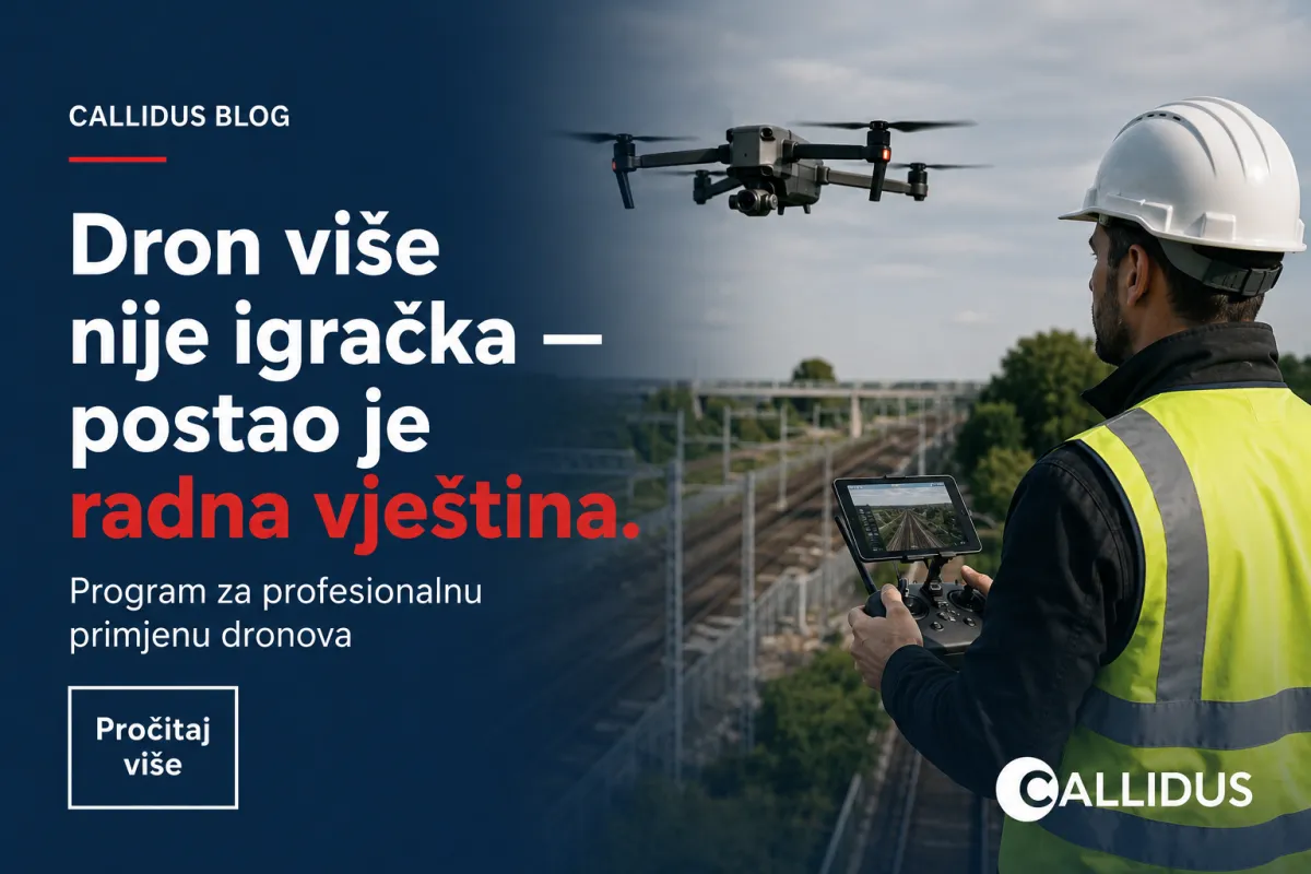 Profesionalni dron u letu iznad infrastrukture kao primjer primjene dronova u industriji, poljoprivredi i inspekcijama