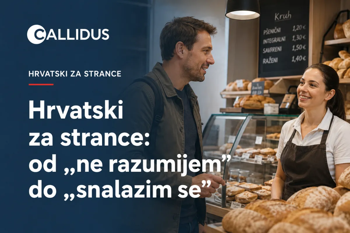 Polaznici na tečaju hrvatskog za strance u Callidusu — jezik za posao i život