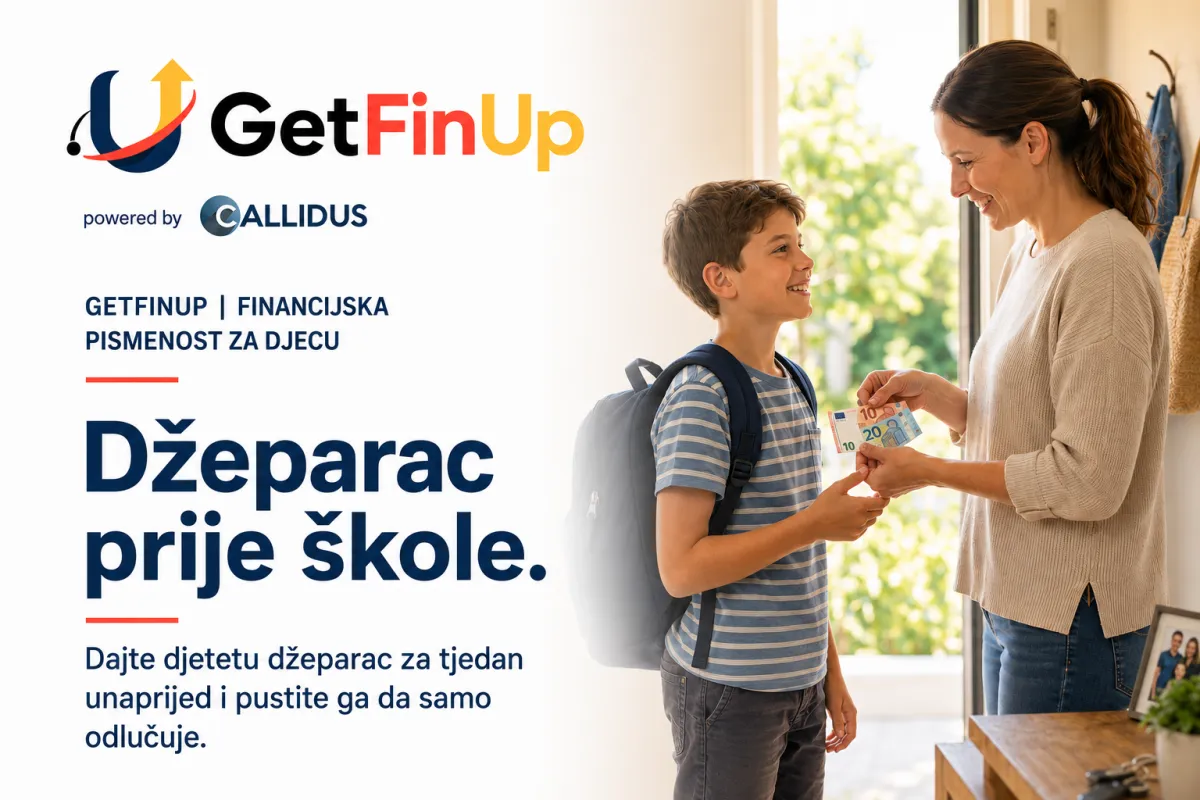 Roditelj i dijete planiraju džeparac prije polaska u školu — GetFinUp