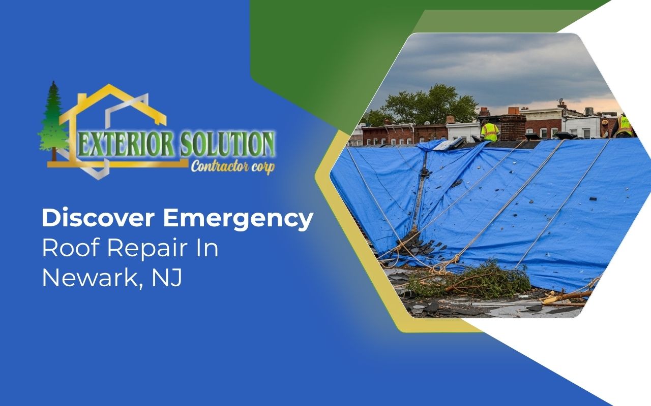 emergency roof repair in Newark, NJ with tarp protection after storm damage