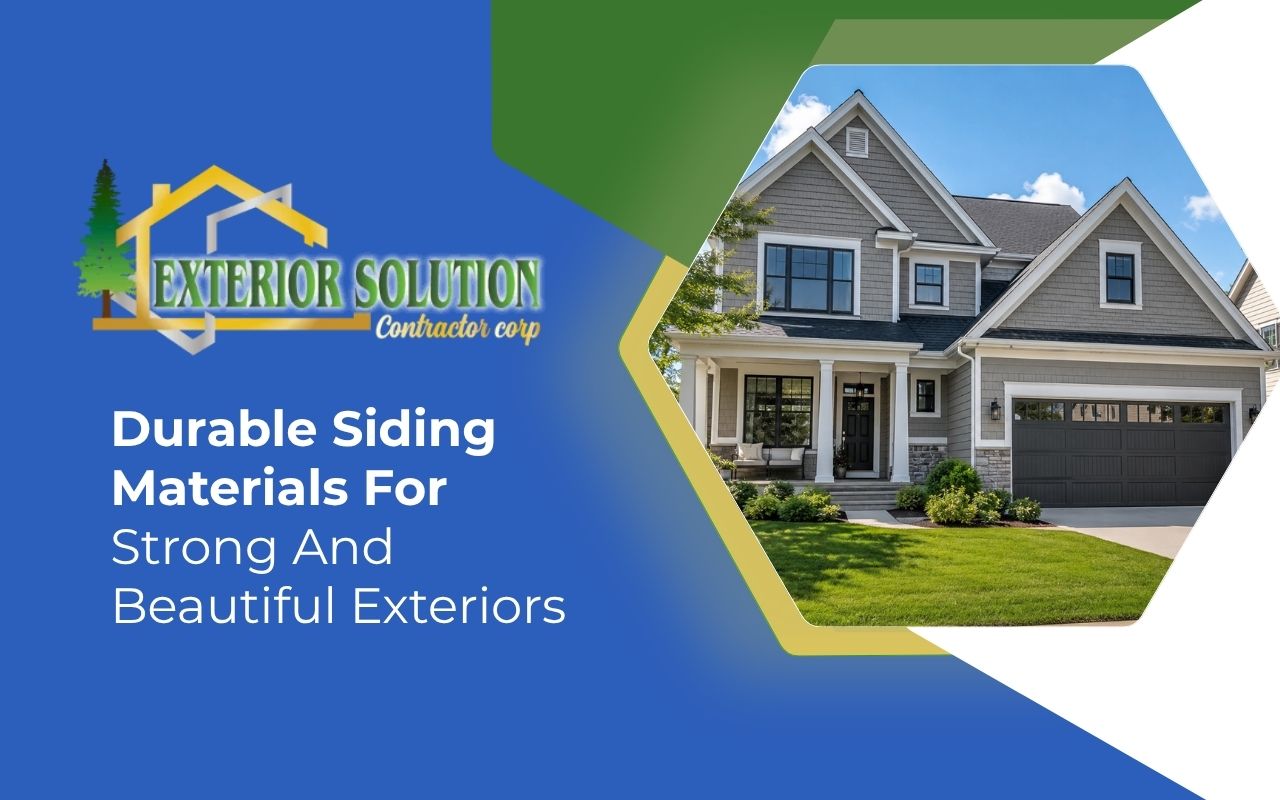 Durable siding materials on a beautiful home exterior