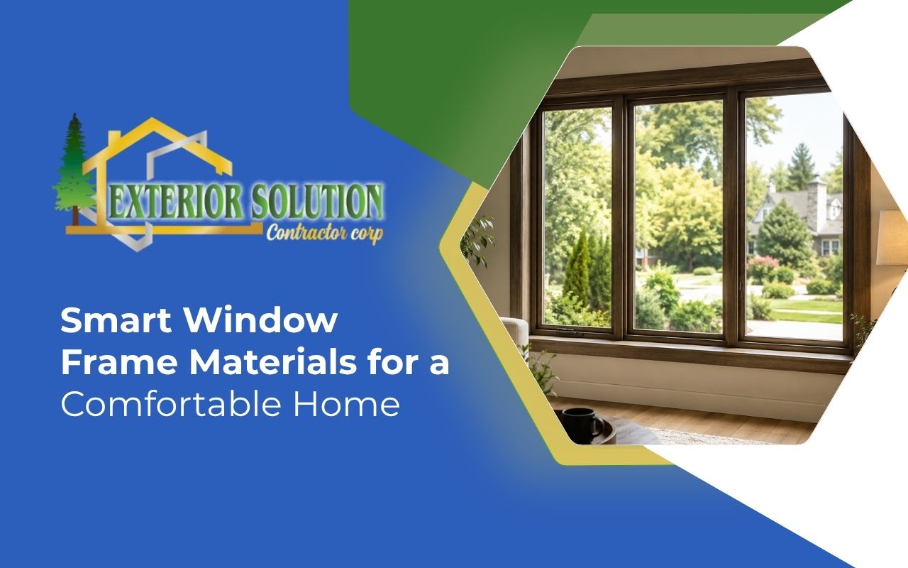 Window frame materials improving comfort in a residential home