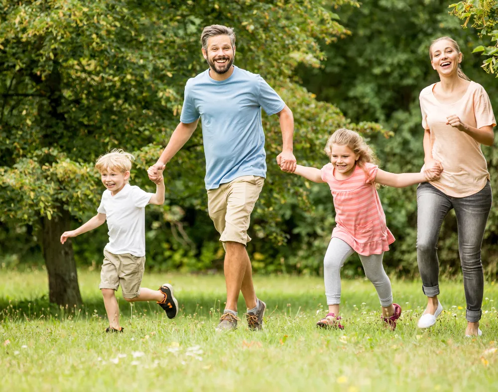 a happy family after therapy with dr. nicole parker