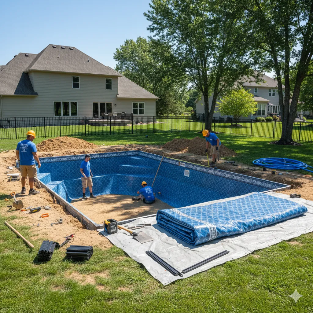 Hickory Creek, Texas Pool Installation