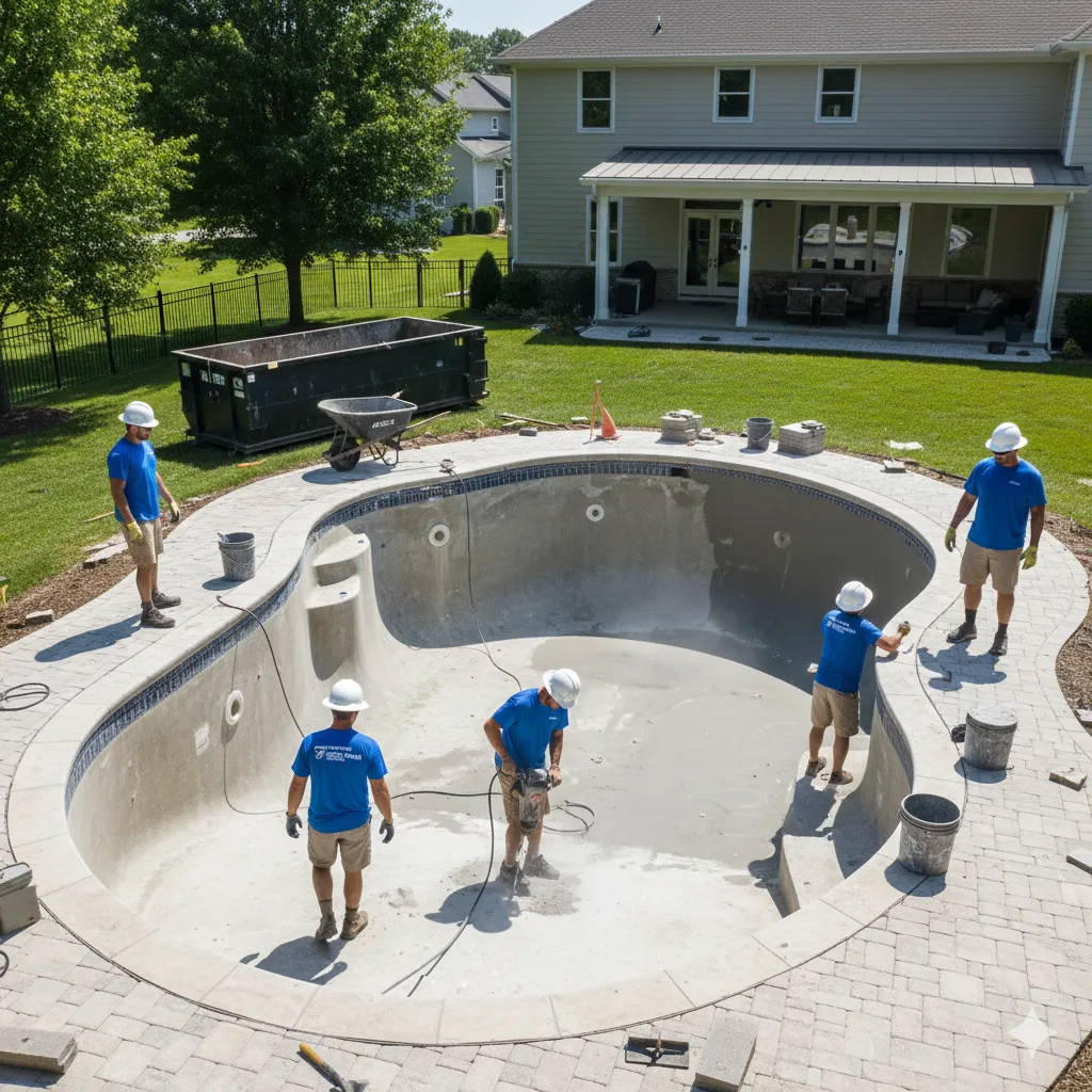 Hickory Creek, Texas Pool Remodeling