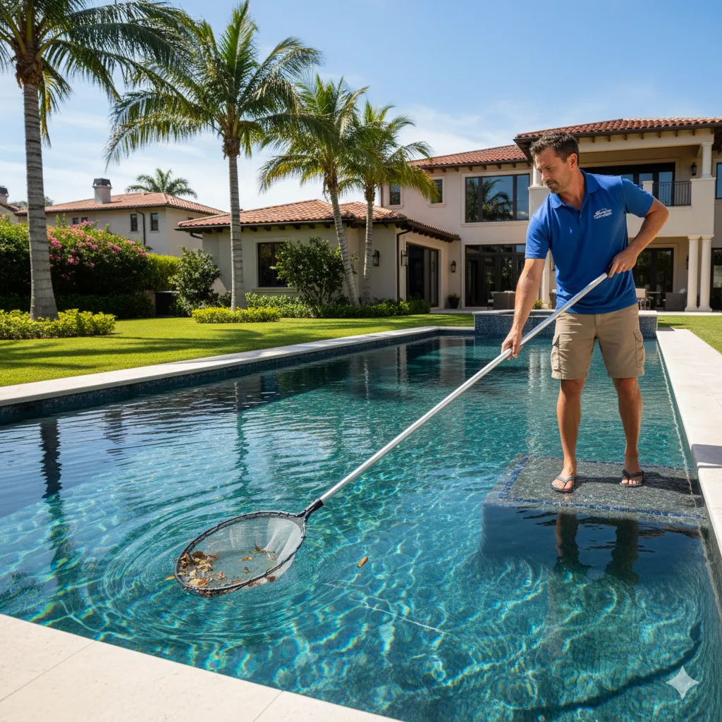 Pool Skimming in Denton, Texas