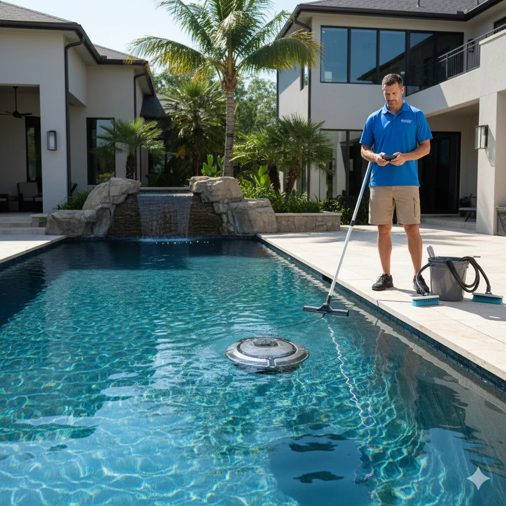 Pool Cleaning in Denton, Texas