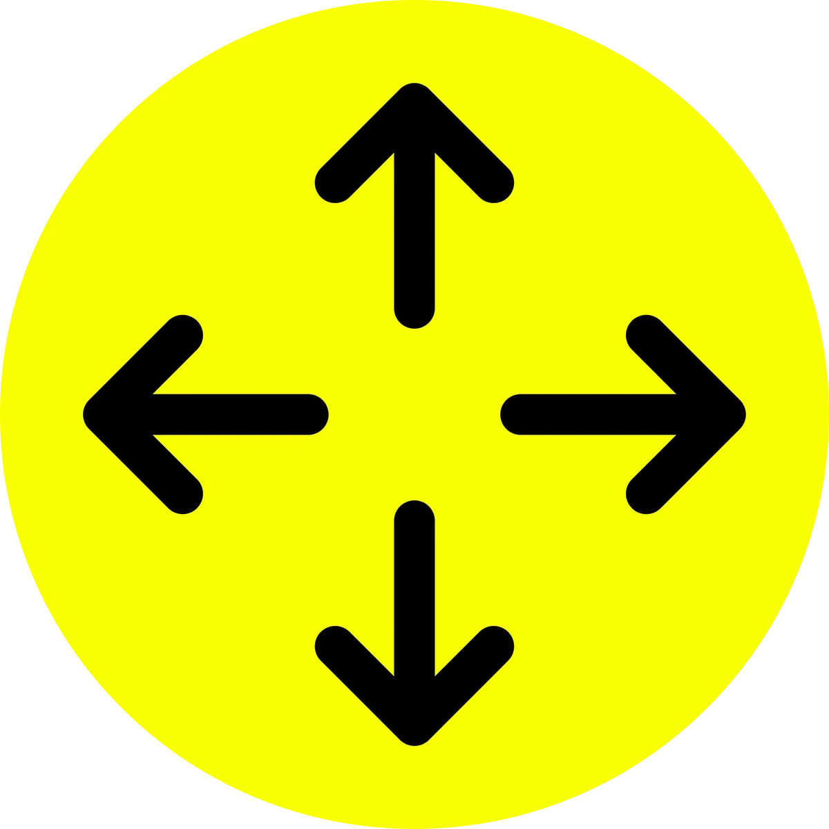 Four directional arrows icon