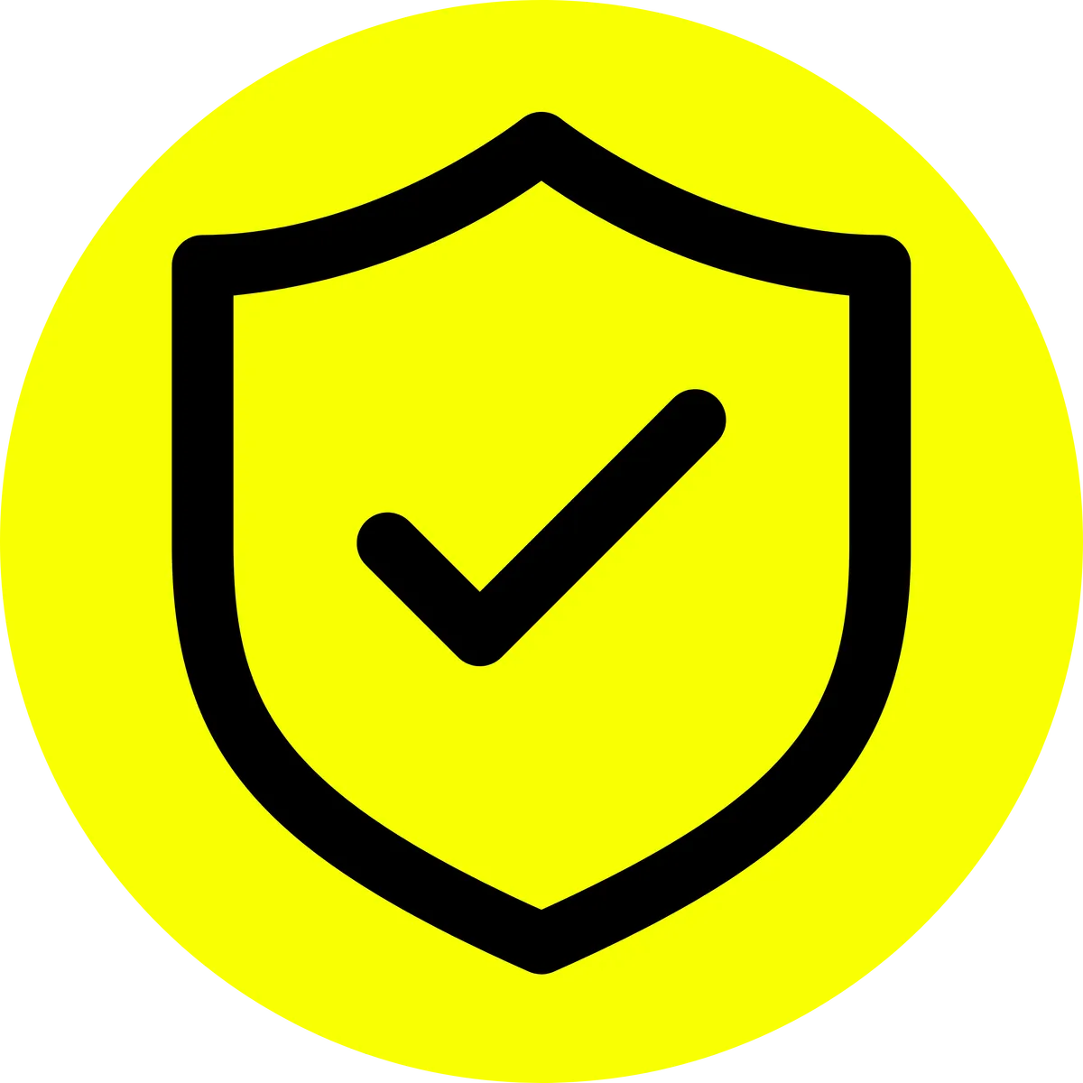 Shield with a check mark icon