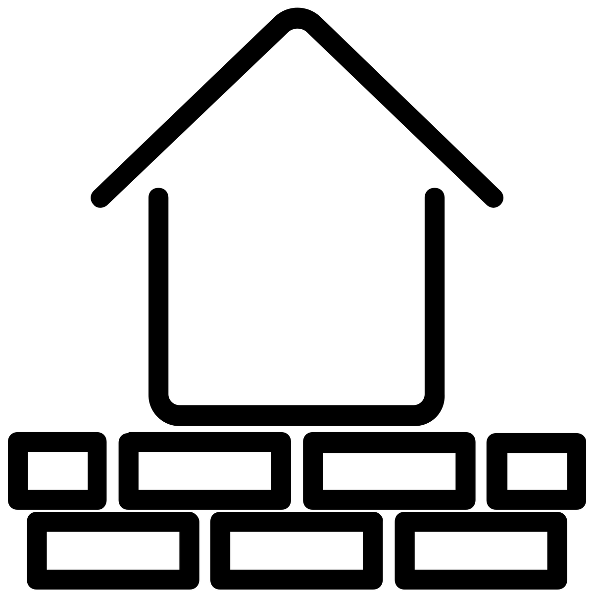 Building foundation icon