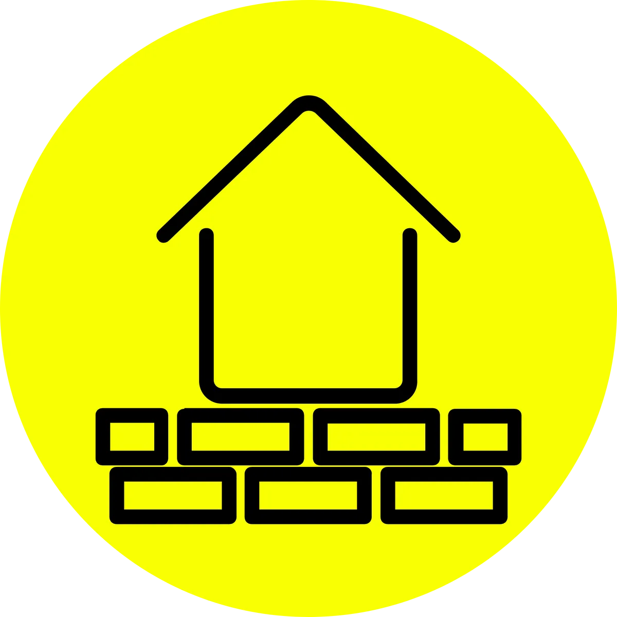 Building foundation icon