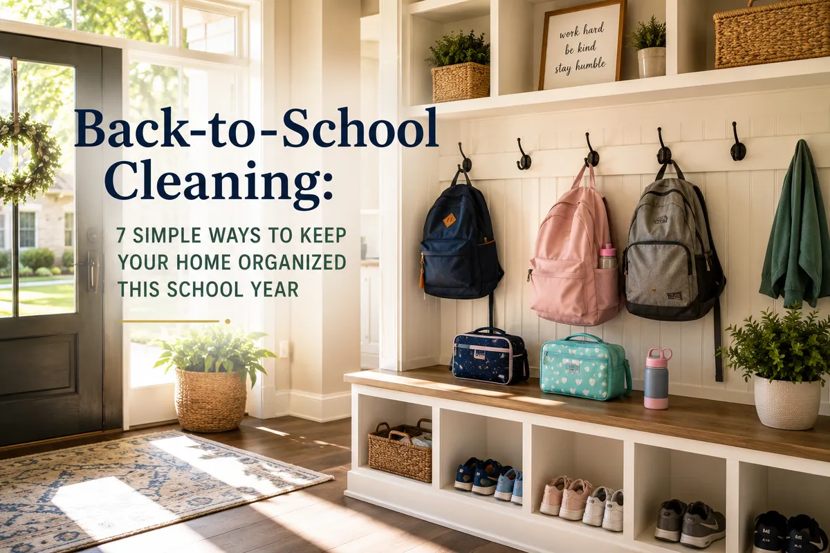 Back to school cleaning