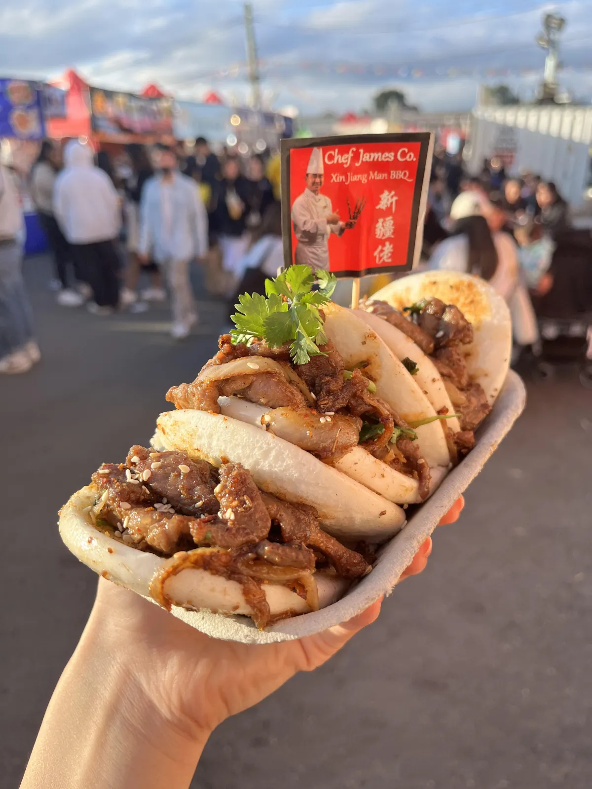 Chinese style lamb buns