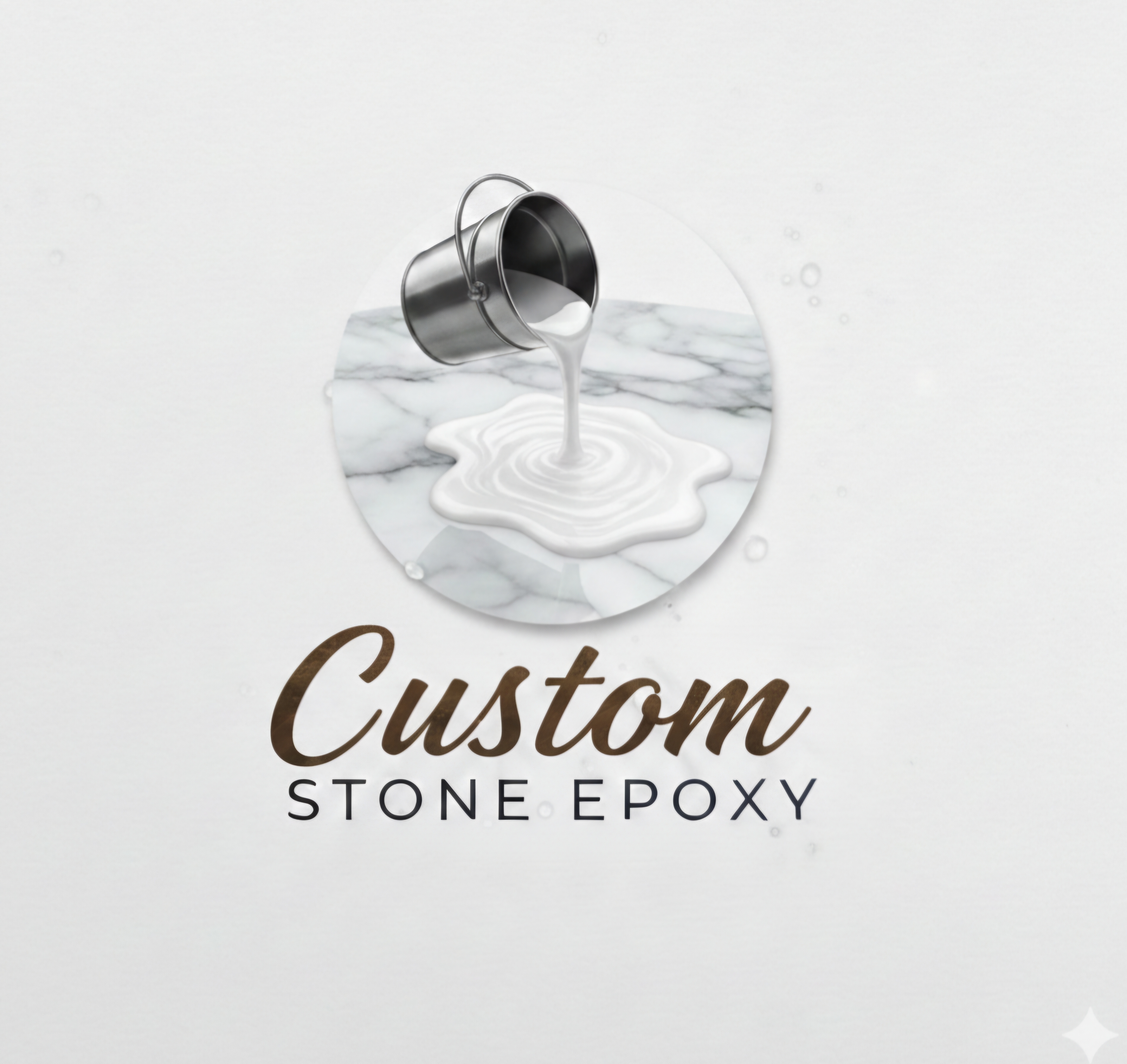 Custom Stone Epoxy Logo