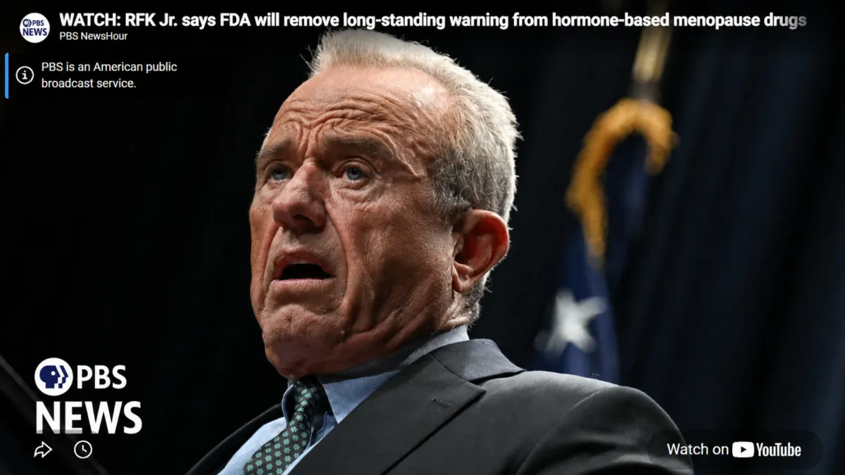 FDA Signals Broader Shift in How Hormone Therapy Is Regulated
