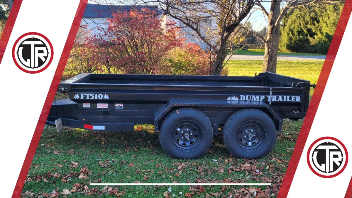 5'x10' dump trailer for residential cleanup and hauling rental at Lakeside Trailer Rentals in Webster, New York