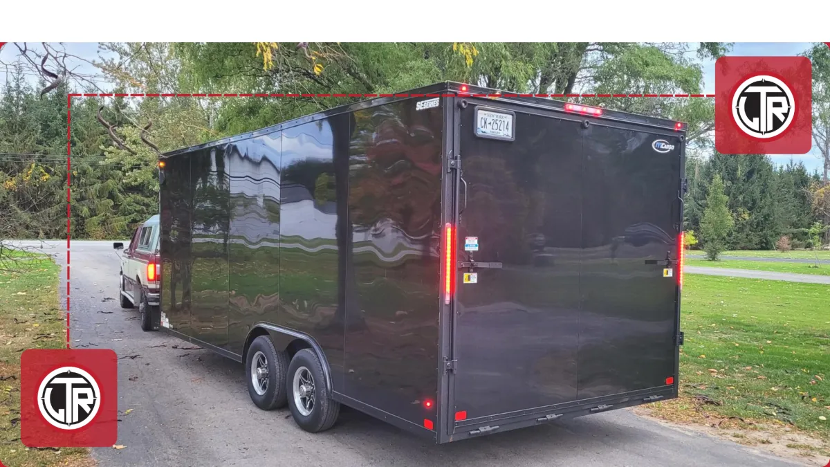 Enclosed car hauler trailer for classic and show car transport from Lakeside Trailer Rentals in Webster, New York