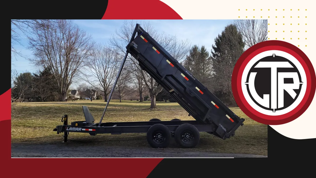 12-foot dump trailer for roofing shingle debris removal at Lakeside Trailer Rentals in Webster, New York